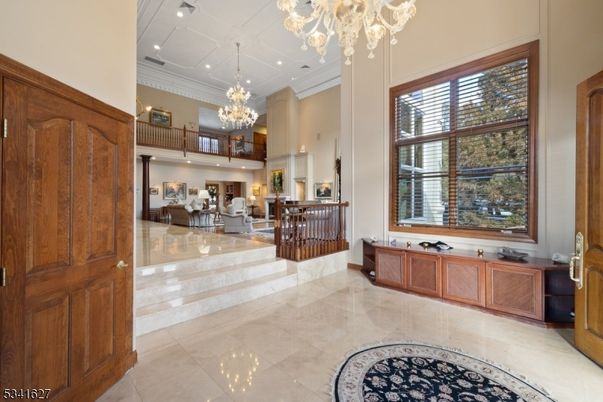 Chandelier, Interior, Recessed Lighting