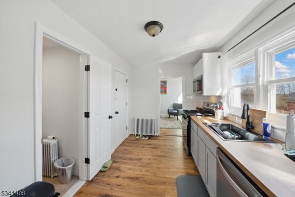 Interior, Kitchen, Wood Texture Flooring