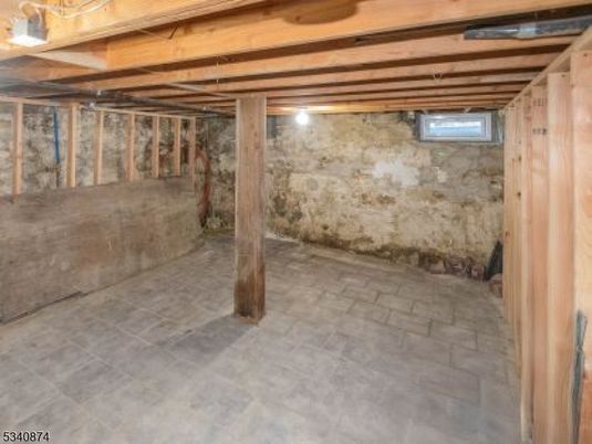 Interior, Stone Walls, Wooden Beams