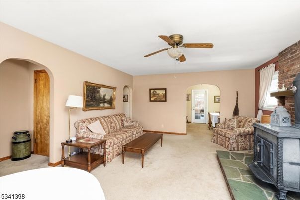 Fireplace, Interior, Living room, Stone Walls