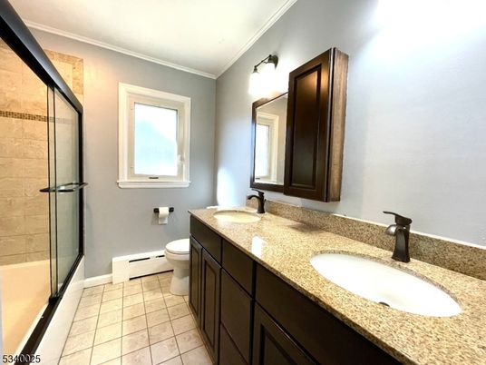Bathroom, Dual Sink Vanities, Glass Shower, Interior