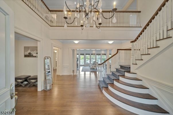 Chandelier, Interior, Wood Texture Flooring