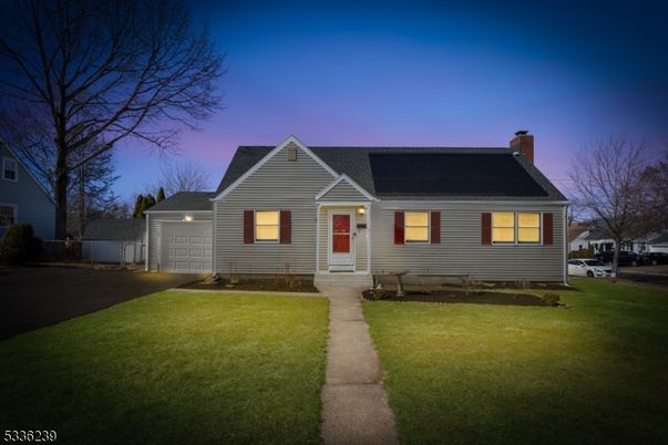 Attached, Backyard, Detached Garage, Exterior, Facade, Solar Panels, Cape Cod