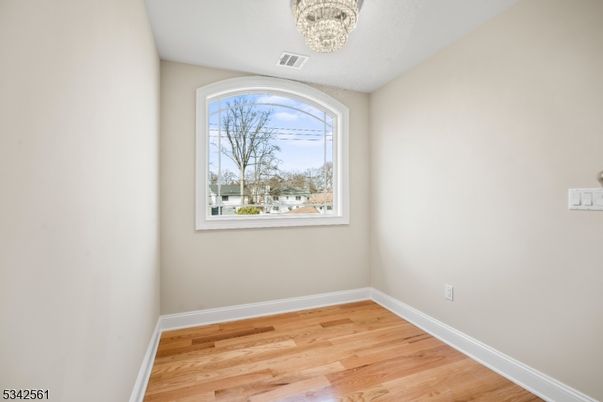 Chandelier, Empty room, Interior, Wood Texture Flooring