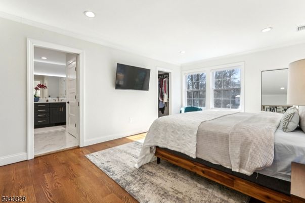 Bathroom, Bedroom, Interior, Recessed Lighting, Wood Texture Flooring
