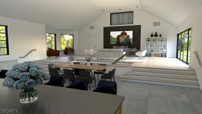 Dining room, Interior, Living room, Recessed Lighting