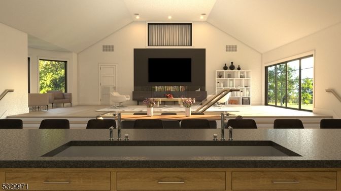 Interior, Living room, Recessed Lighting