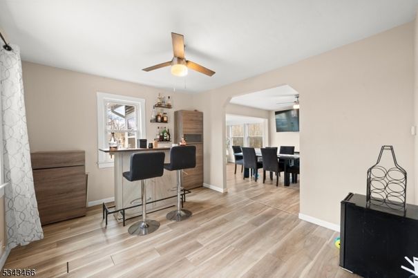 Dining room, Interior, Wood Texture Flooring