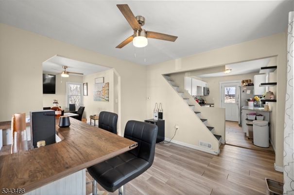 Dining room, Interior, Wood Texture Flooring