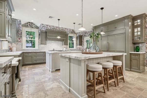 Interior, Kitchen, Pendant Lights, Recessed Lighting, Stainless Steel Appliances