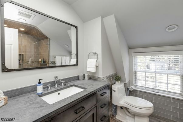 Bathroom, Interior, Recessed Lighting, Wood Texture Flooring