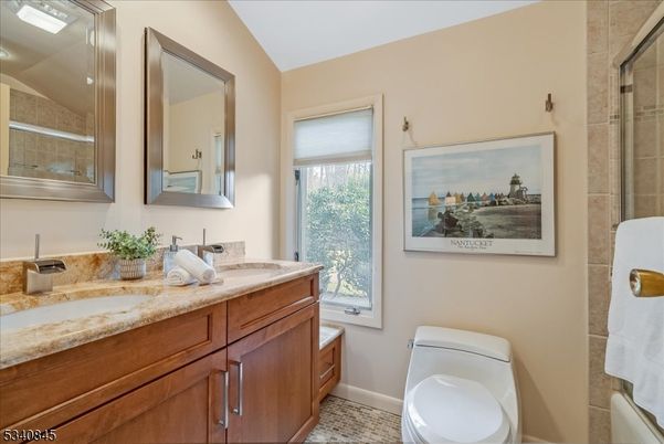 Bathroom, Dual Sink Vanities, Glass Shower, Interior
