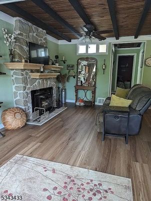 Fireplace, Interior, Wooden Beams, Wooden Ceilings, Wood Texture Flooring