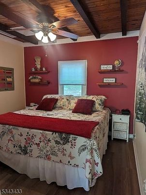 Bedroom, Interior, Wooden Beams, Wooden Ceilings, Wood Texture Flooring