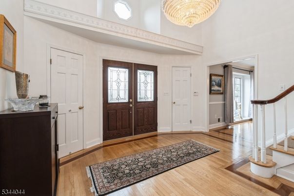 Chandelier, Interior, Wood Texture Flooring
