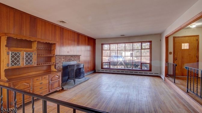 Fireplace, Interior, Wood Texture Flooring, Wooden Walls