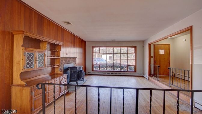Fireplace, Interior, Wood Texture Flooring, Wooden Walls