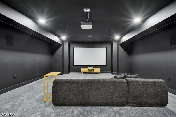 Interior, Projection Screen, Recessed Lighting, Theatre Room