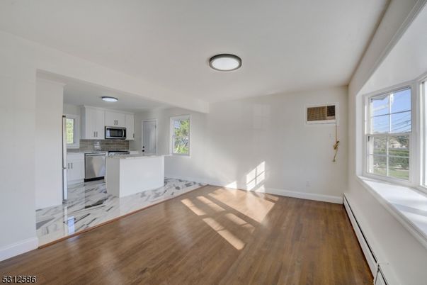 Interior, Kitchen, Marble, Stainless Steel Appliances, Wood Texture Flooring