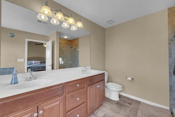 Bathroom, Dual Sink Vanities, Glass Shower, Interior
