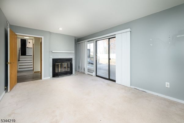 Empty room, Fireplace, Interior, Recessed Lighting