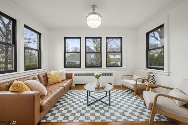 Chandelier, Interior, Living room, Wood Texture Flooring
