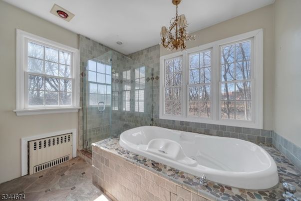 Bathroom, Glass Shower, Interior, Stone Walls