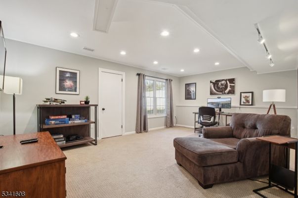 Home Office, Interior, Recessed Lighting
