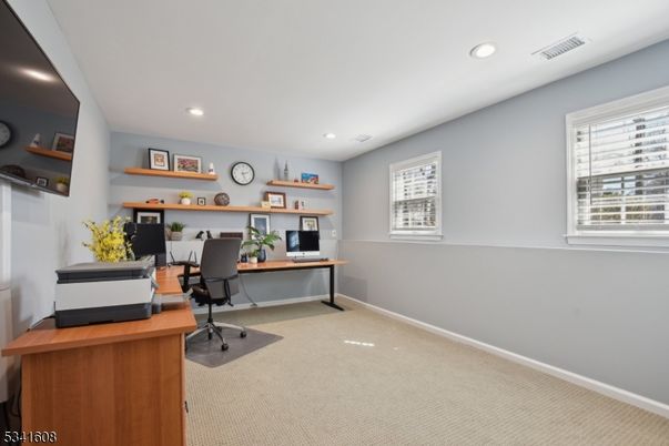 Home Office, Interior, Recessed Lighting