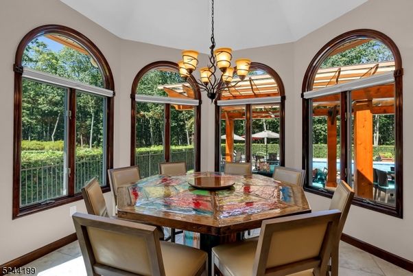 Chandelier, Dining room, Interior