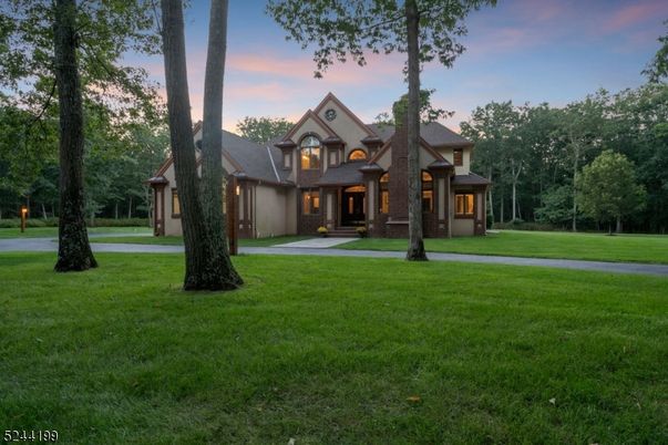 Backyard, Exterior, Facade, Brick Traditional