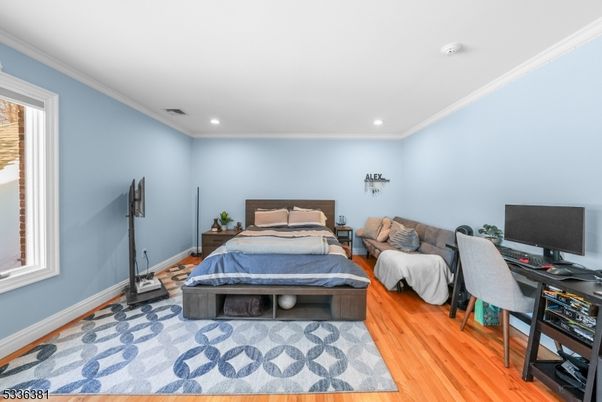 Bedroom, Home Office, Interior, Recessed Lighting, Wood Texture Flooring