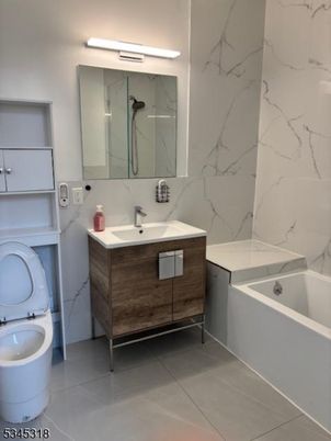 Bathroom, Dual Sink Vanities, Interior, Marble Walls