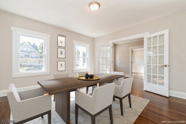 Dining room, Interior, Wood Texture Flooring