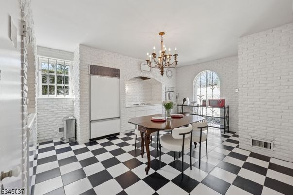 Chandelier, Interior, Stone Walls