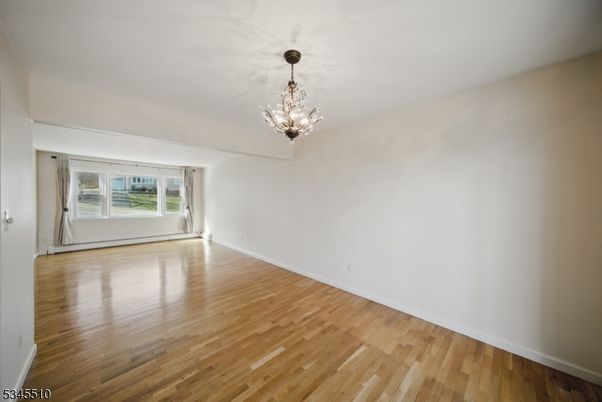 Chandelier, Empty room, Interior, Wood Texture Flooring