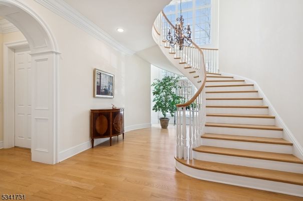 Chandelier, Interior, Recessed Lighting, Wood Texture Flooring