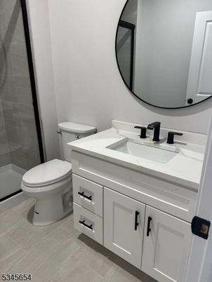 Bathroom, Glass Shower, Interior, Wood Texture Flooring