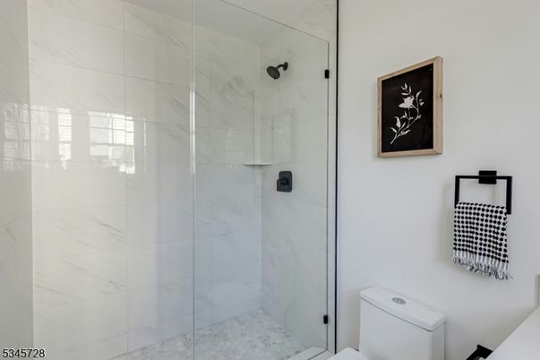 Bathroom, Glass Shower, Interior, Marble Walls