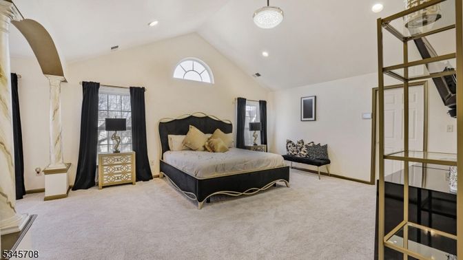 Bedroom, Interior, Pendant Lights, Recessed Lighting