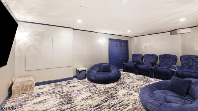 Home Theatre Room, Interior, Projection Screen, Recessed Lighting, Theatre Room