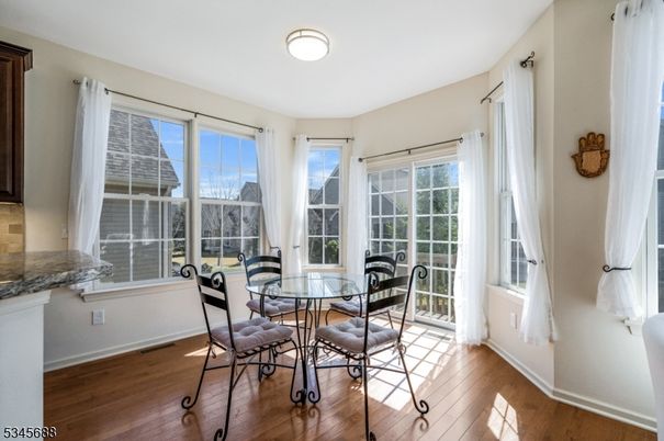 Dining room, Interior, Wood Texture Flooring