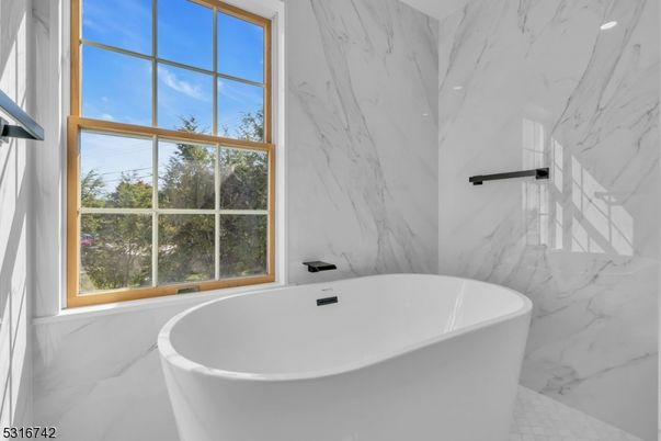 Bathroom, Free Standing Baths, Interior, Marble Walls
