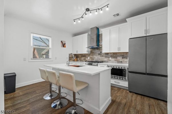 Interior, Kitchen, Wood Texture Flooring