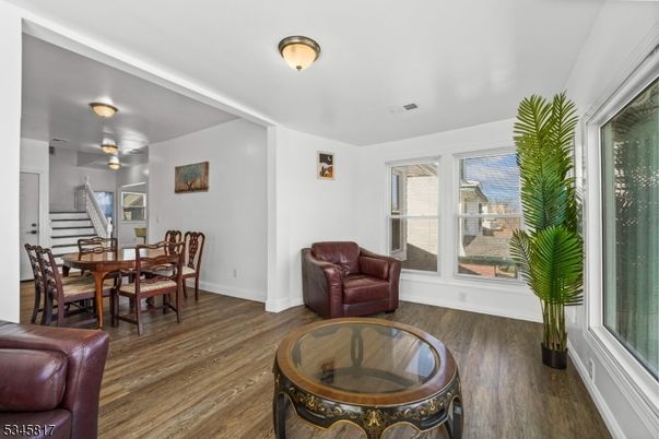 Dining room, Interior, Wood Texture Flooring