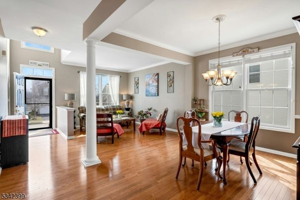 Chandelier, Dining room, Interior, Living room, Wood Texture Flooring