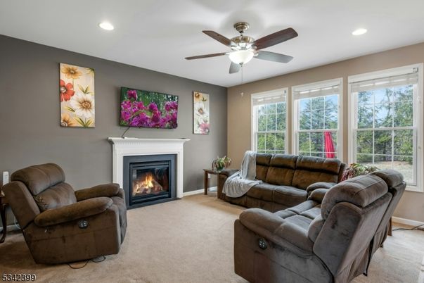 Fireplace, Interior, Living room, Recessed Lighting