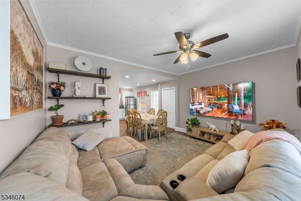 Dining room, Interior, Kitchen, Living room, Recessed Lighting