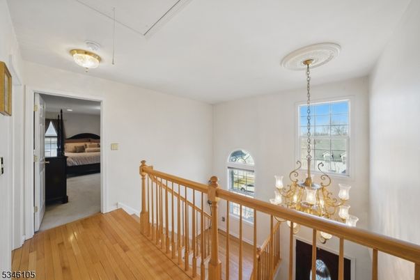 Bedroom, Chandelier, Interior, Wood Texture Flooring