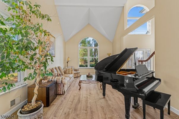 Interior, Living room, Piano, Wood Texture Flooring